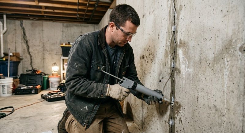 Basement Crack Repair in North Attleboro, MA