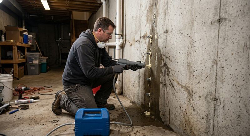 Basement Foundation Repair in Bridgewater, MA