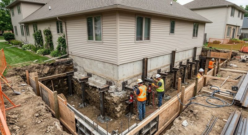Basement Underpinning in North Attleboro, MA