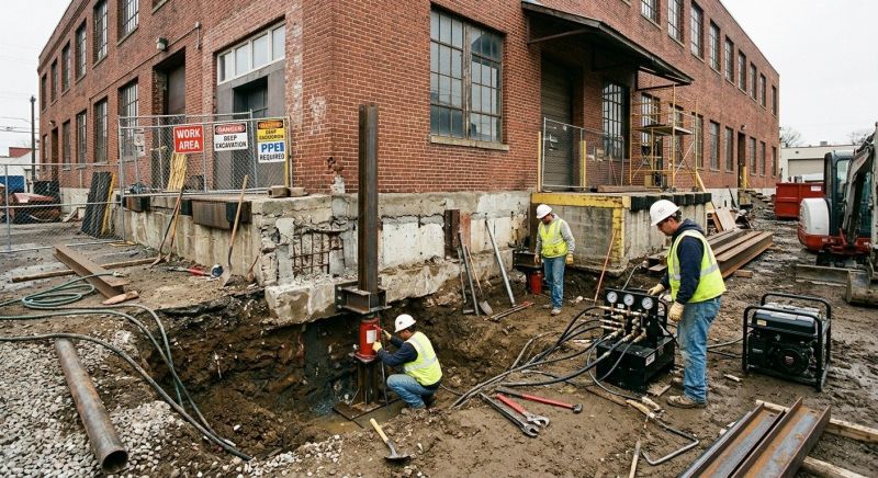 Building Foundation Repair in East Greenwich, RI