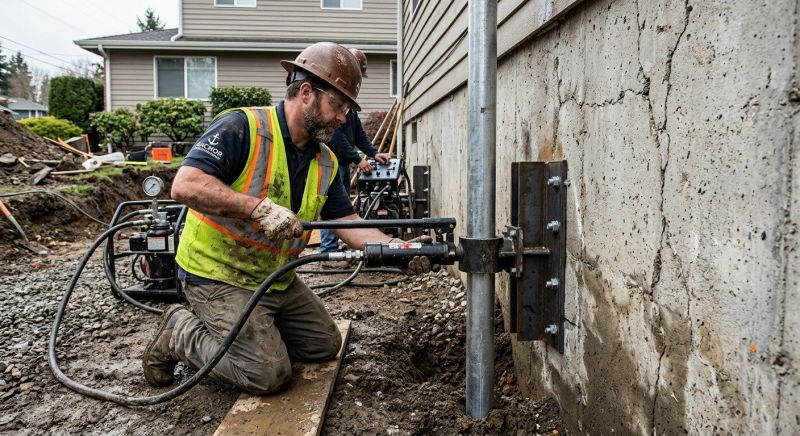Concrete Foundation Leveling in East Bridgewater, MA