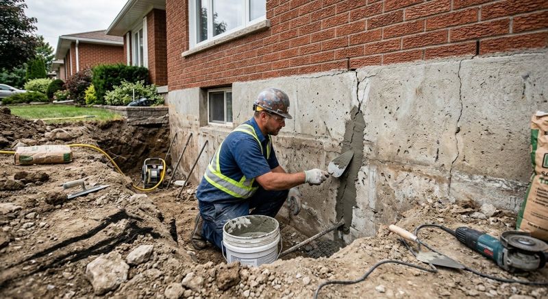 Concrete Foundation Repair in East Walpole, MA