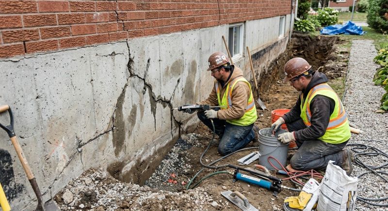Cracked Foundation Repair in Bristol County, MA