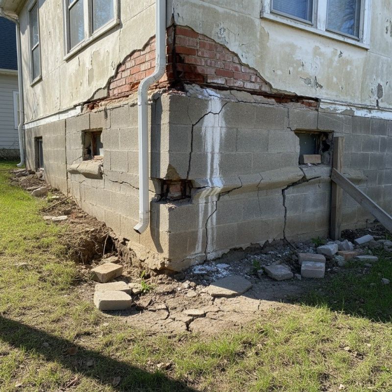 Cracked Foundation Repair in East Greenwich, RI