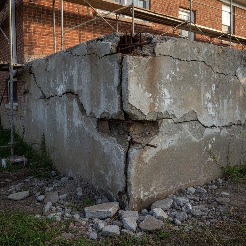 Cracked Foundation Repair in Oakland, RI