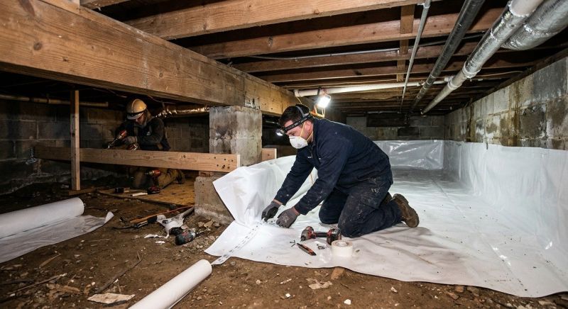 Crawl Space Leveling in North Attleboro, MA
