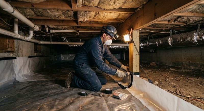 Crawl Space Leveling in North Attleboro, MA