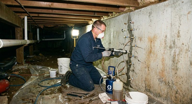 Crawlspace Foundation Repair in Braintree, MA