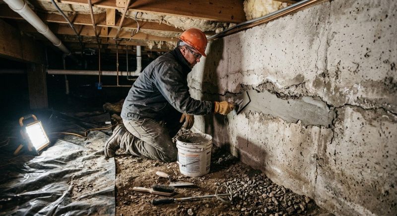 Crawlspace Foundation Repair in Dighton, MA