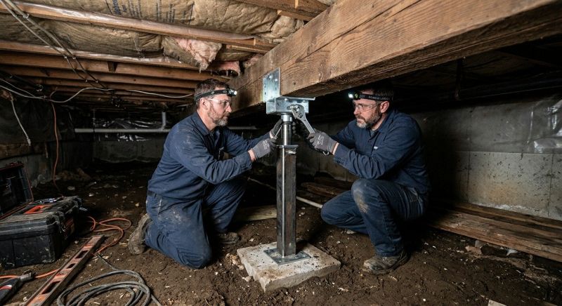 Crawlspace Foundation Repair in Plainville, MA