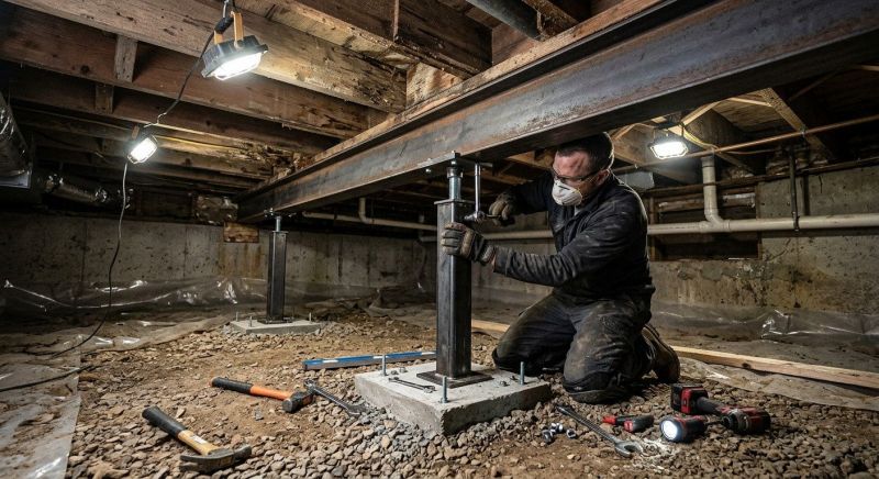 Crawlspace Structural Repair in North Attleboro, MA