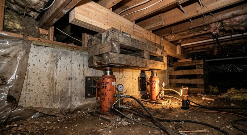 Foundation Jacking in Berkley, MA