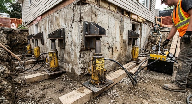 Foundation Jacking in Blackstone, MA