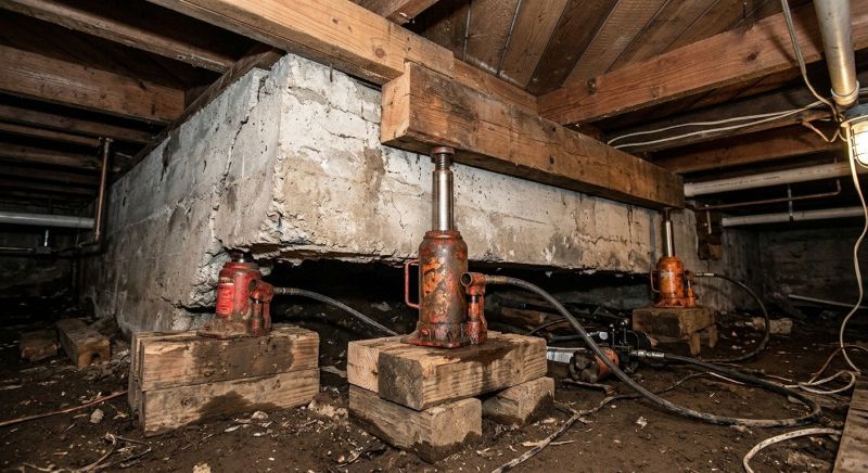 Foundation Jacking in Coventry, RI