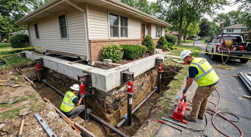 Foundation Jacking in Grafton, MA