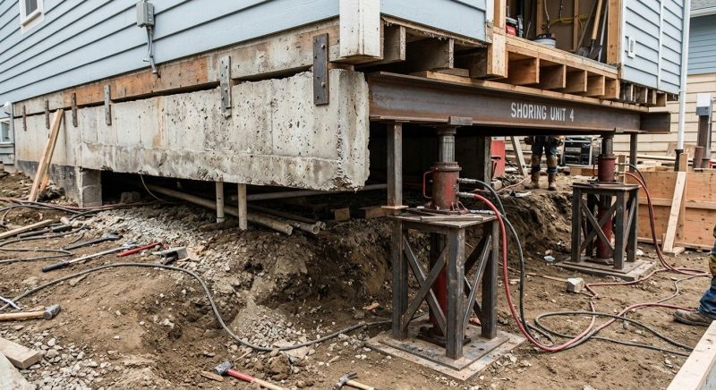 Foundation Jacking in Holbrook, MA