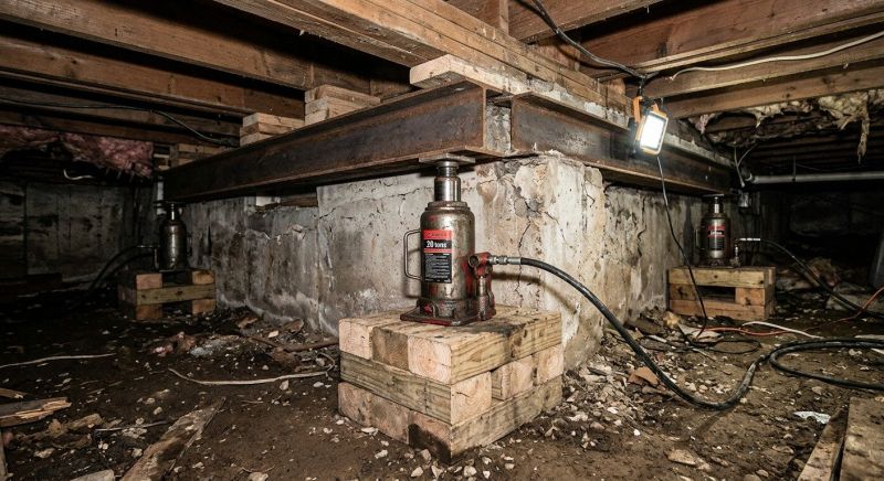Foundation Jacking in Plainville, MA