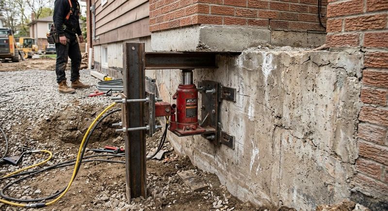 Foundation Jacking in Uxbridge, MA
