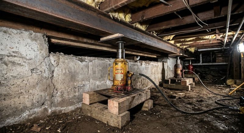 Foundation Jacking in Warwick, RI