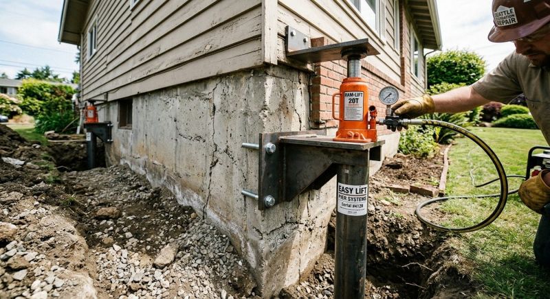 Foundation Lifting in Norfolk County, MA