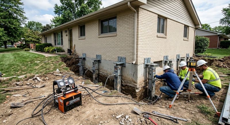 Foundation Pier Leveling in North Attleboro, MA