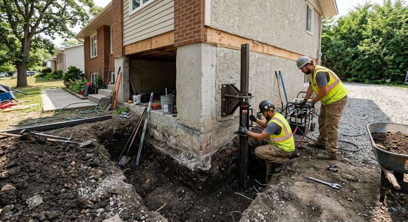 Foundation Pier Repair in North Attleboro, MA