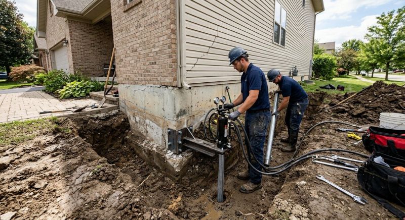 Foundation Settlement Repair in North Attleboro, MA