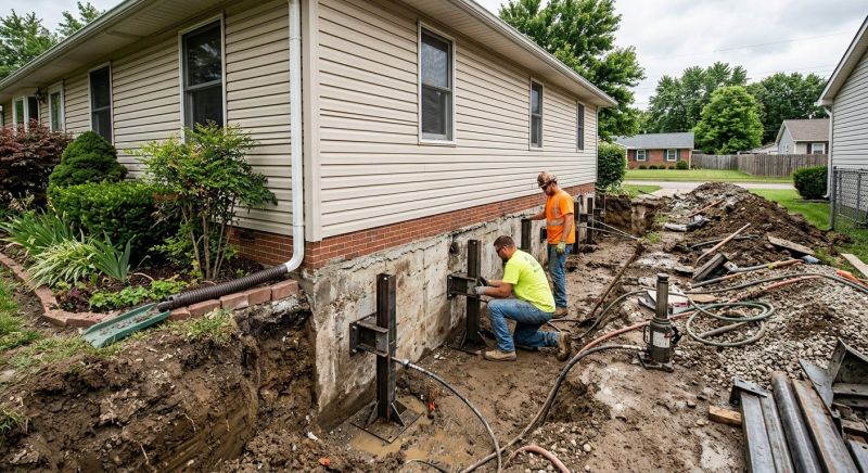Foundation Stabilizing in Millis, MA
