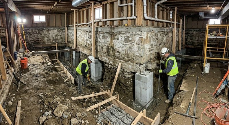 Foundation Underpinning in North Attleboro, MA