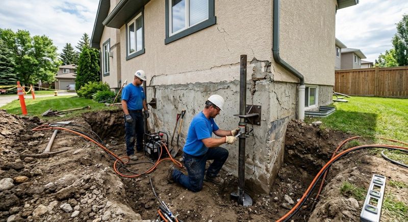 Helical Piers Installation in North Attleboro, MA