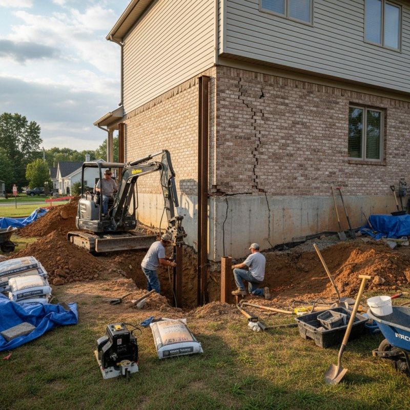 Home Foundation Repair in Newton Center, MA