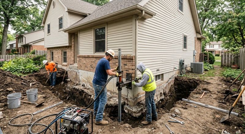 House Foundation Repair in Bellingham, MA
