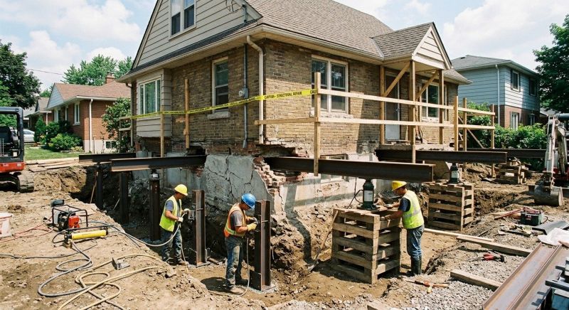 House Foundation Repair in Norton, MA