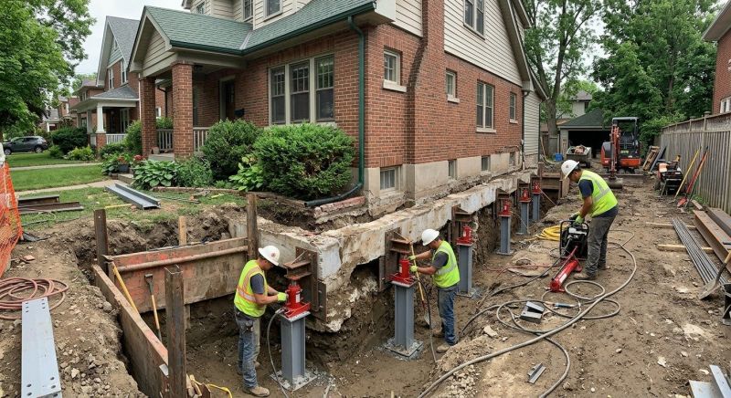 House Underpinning in North Attleboro, MA