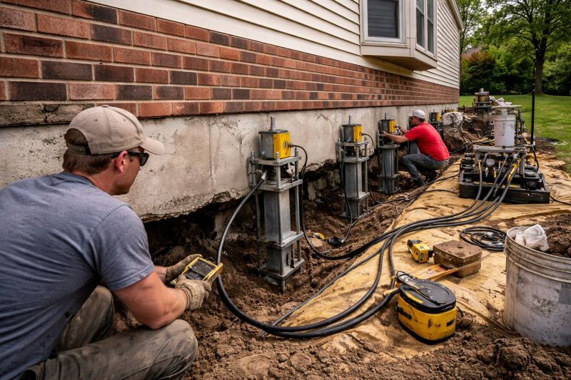 Settling Foundation Service in Plainville, MA