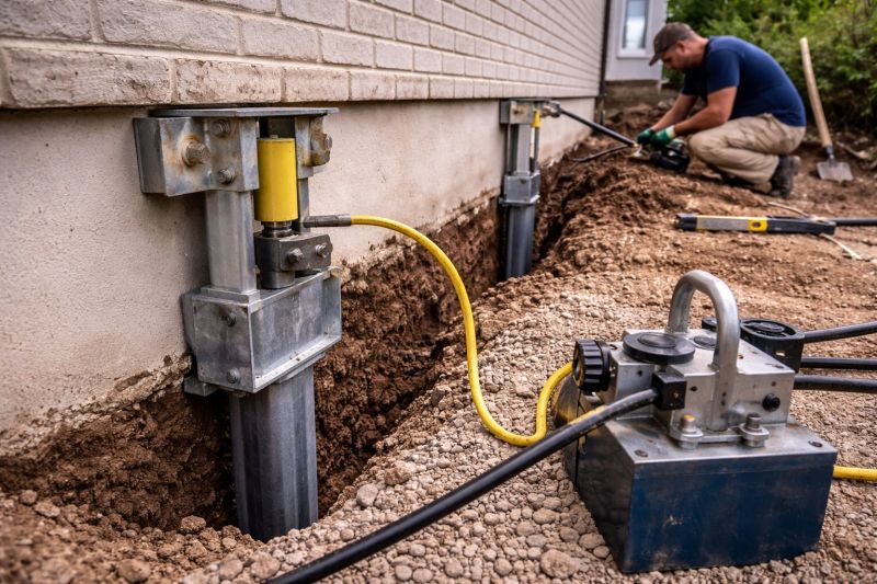 Sinking Foundation Repair in Berkley, MA