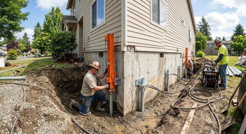 Sinking Foundation Repair in Bristol, RI