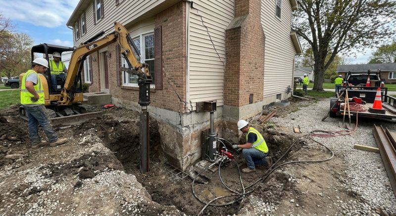 Sinking Foundation Repair in Lakeville, MA
