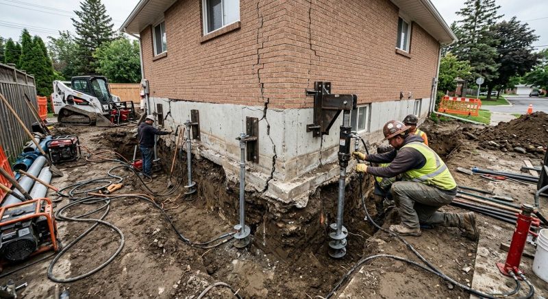 Sinking Foundation Repair in Plymouth County, MA