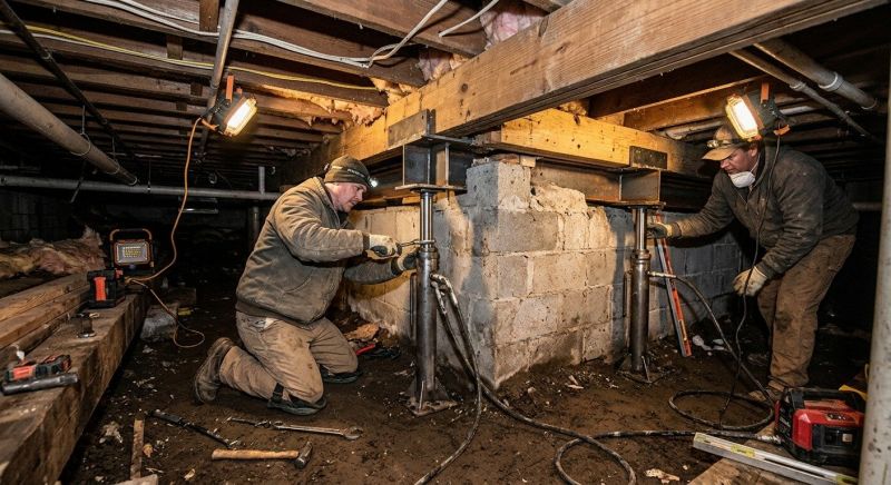 Structural Foundation Repair in Milton, MA